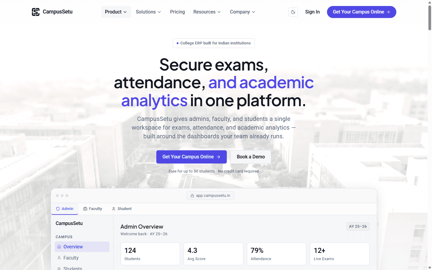 CampusSetu screenshot